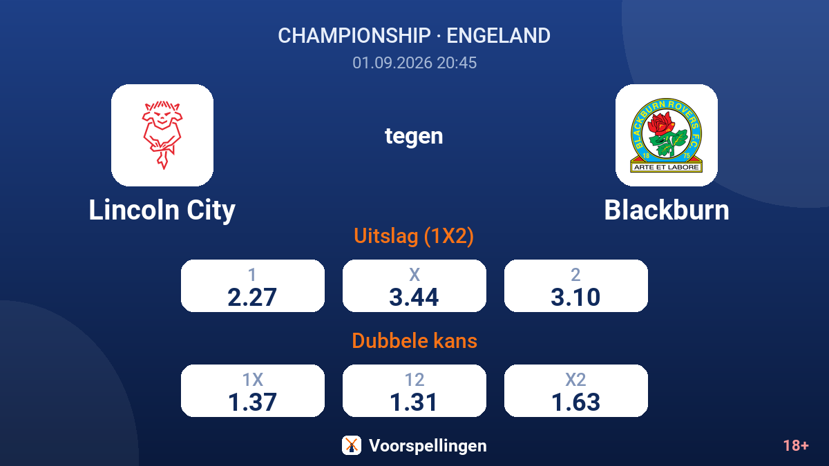 Lincoln City - Blackburn — quoteringen