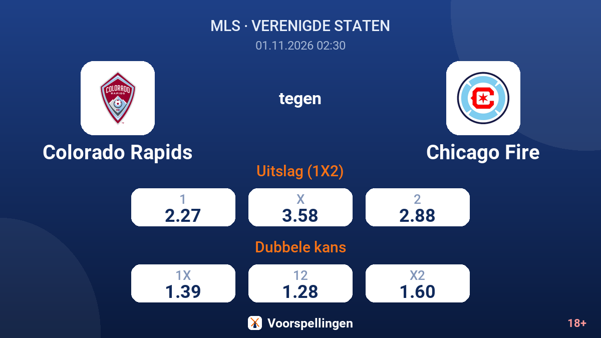 Colorado Rapids - Chicago Fire — quoteringen