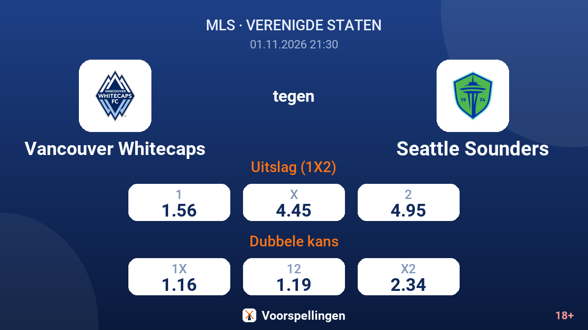Vancouver Whitecaps - Seattle Sounders — quoteringen