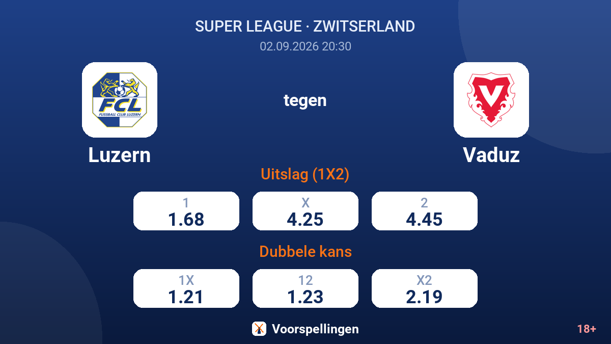 Luzern - Vaduz — quoteringen