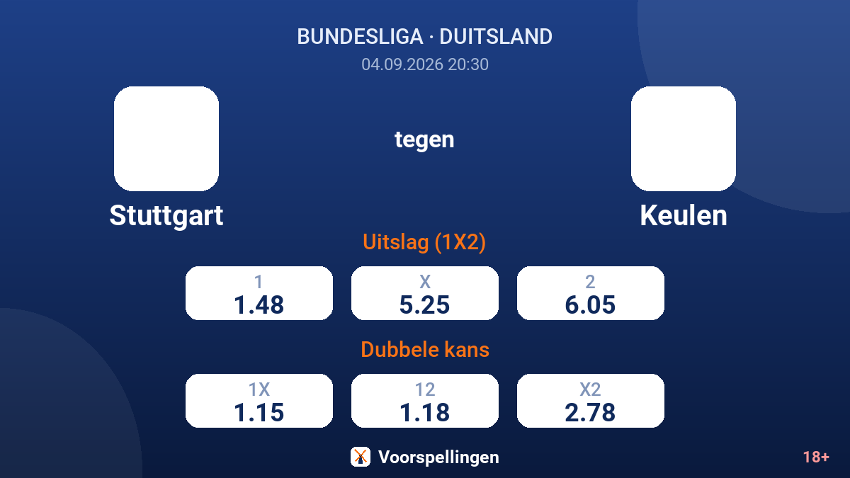 Stuttgart - Keulen — quoteringen