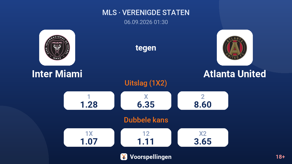 Inter Miami - Atlanta United — quoteringen