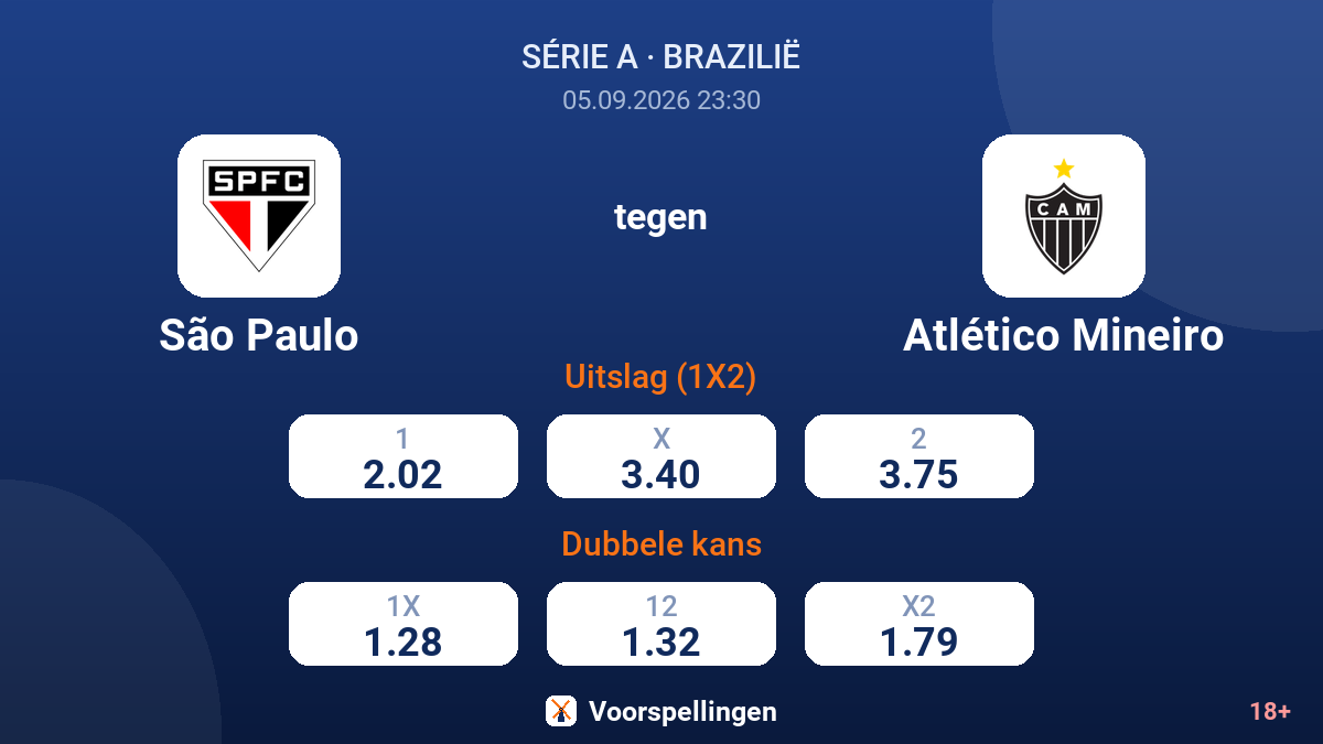 São Paulo - Atlético Mineiro — quoteringen