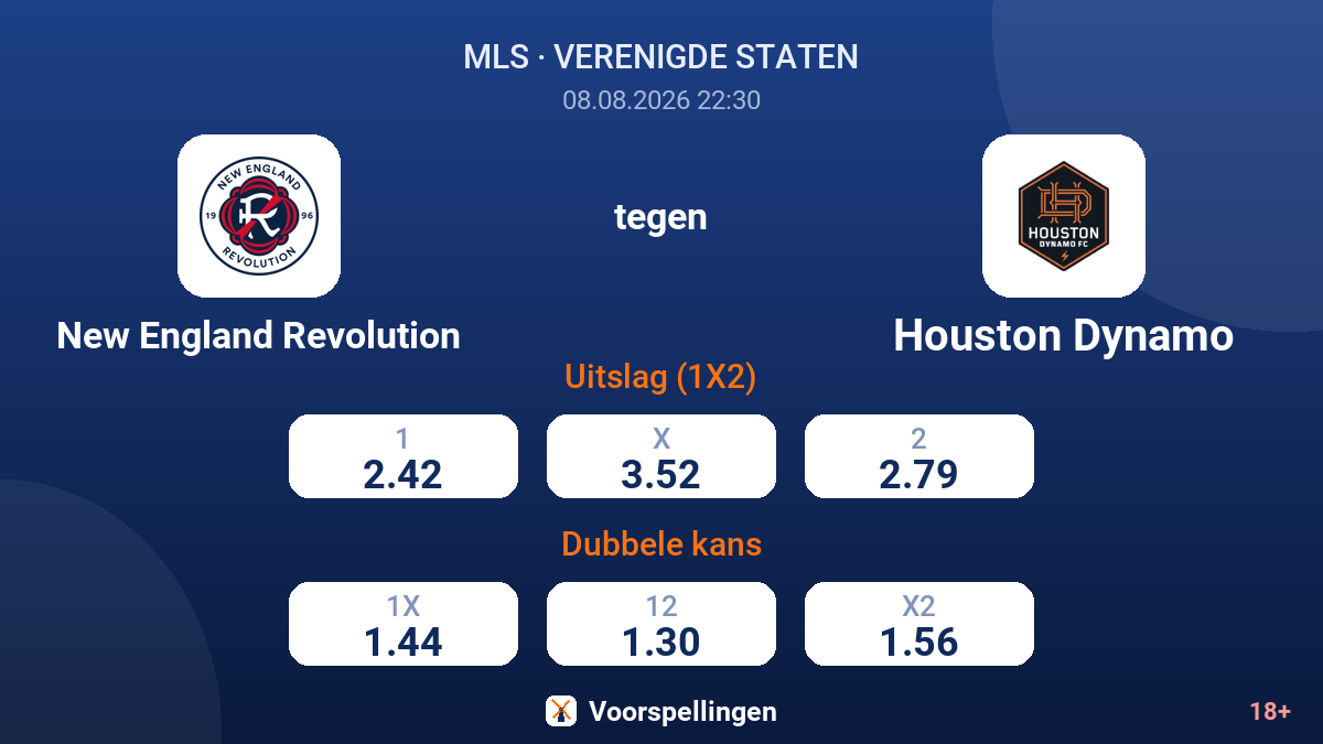 New England Revolution - Houston Dynamo — quoteringen