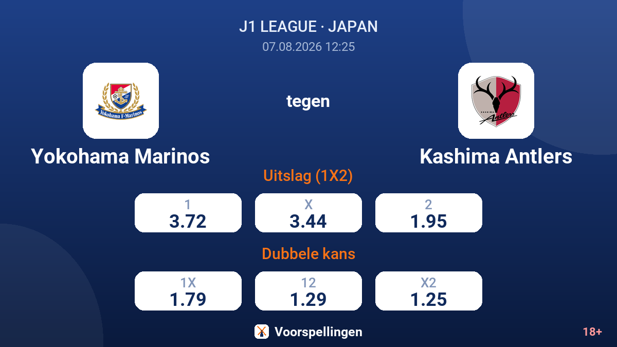 Yokohama Marinos - Kashima Antlers — quoteringen