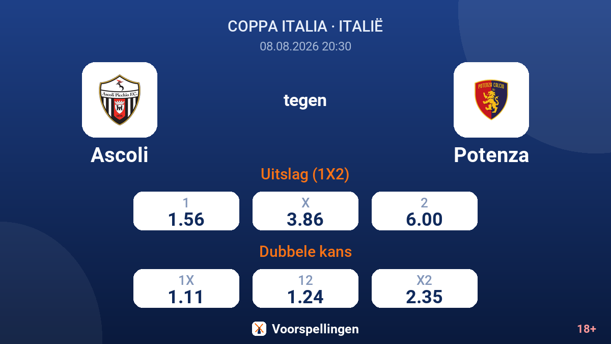 Ascoli - Potenza — quoteringen