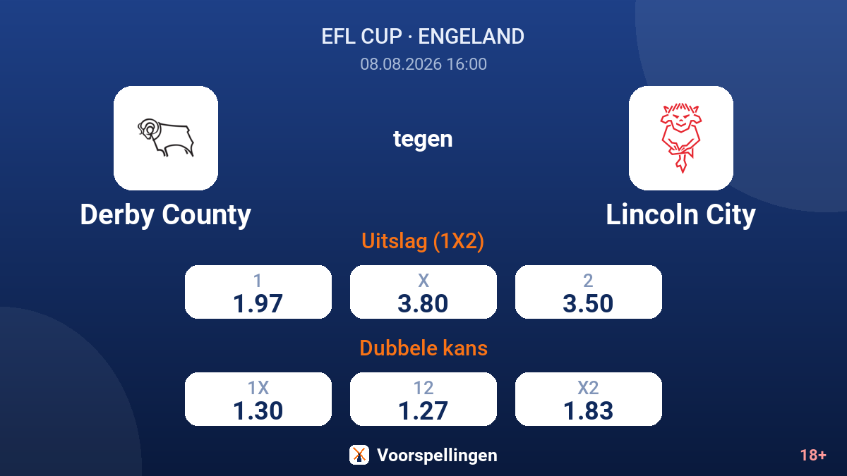 Derby County - Lincoln City — quoteringen