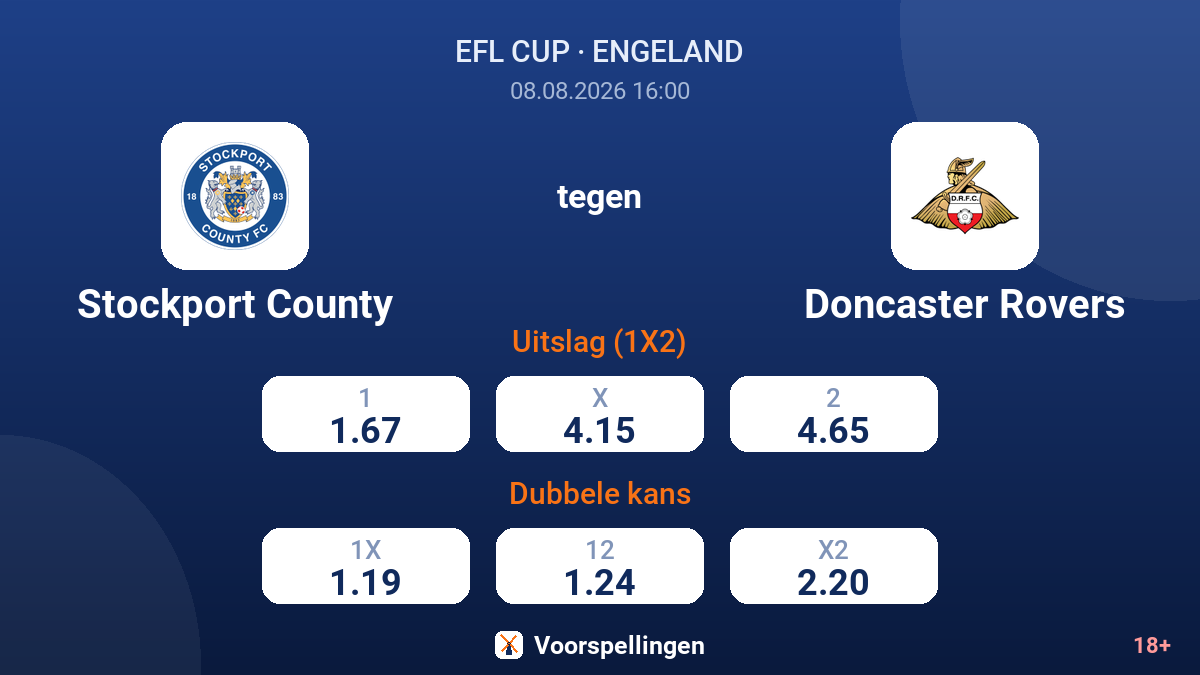 Stockport County - Doncaster Rovers — quoteringen