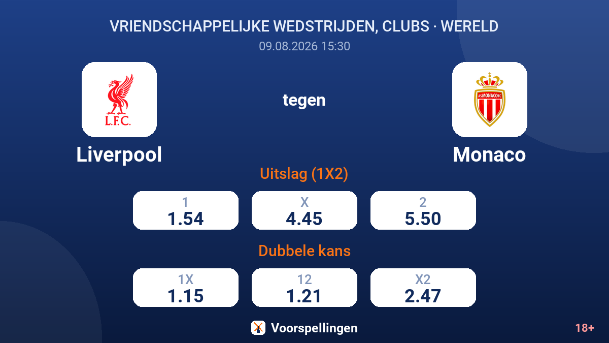 Liverpool - Monaco — quoteringen