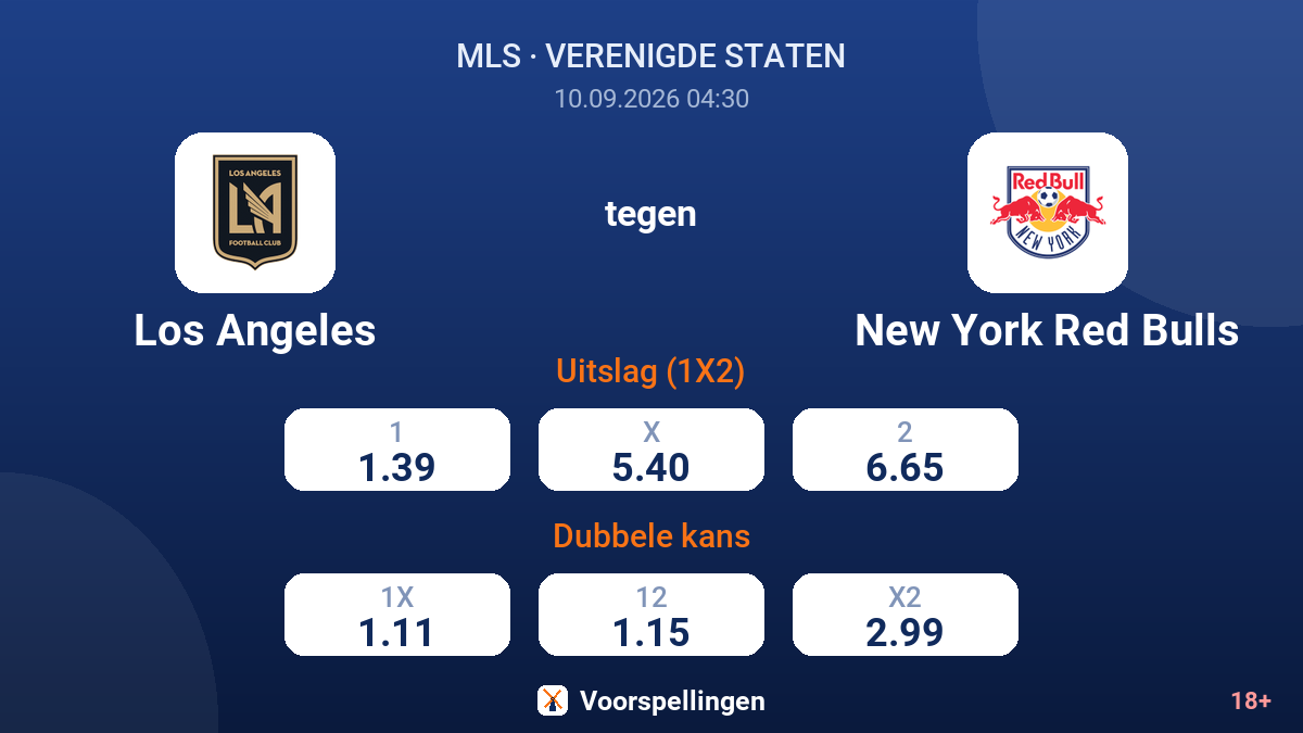 Los Angeles - New York Red Bulls — quoteringen