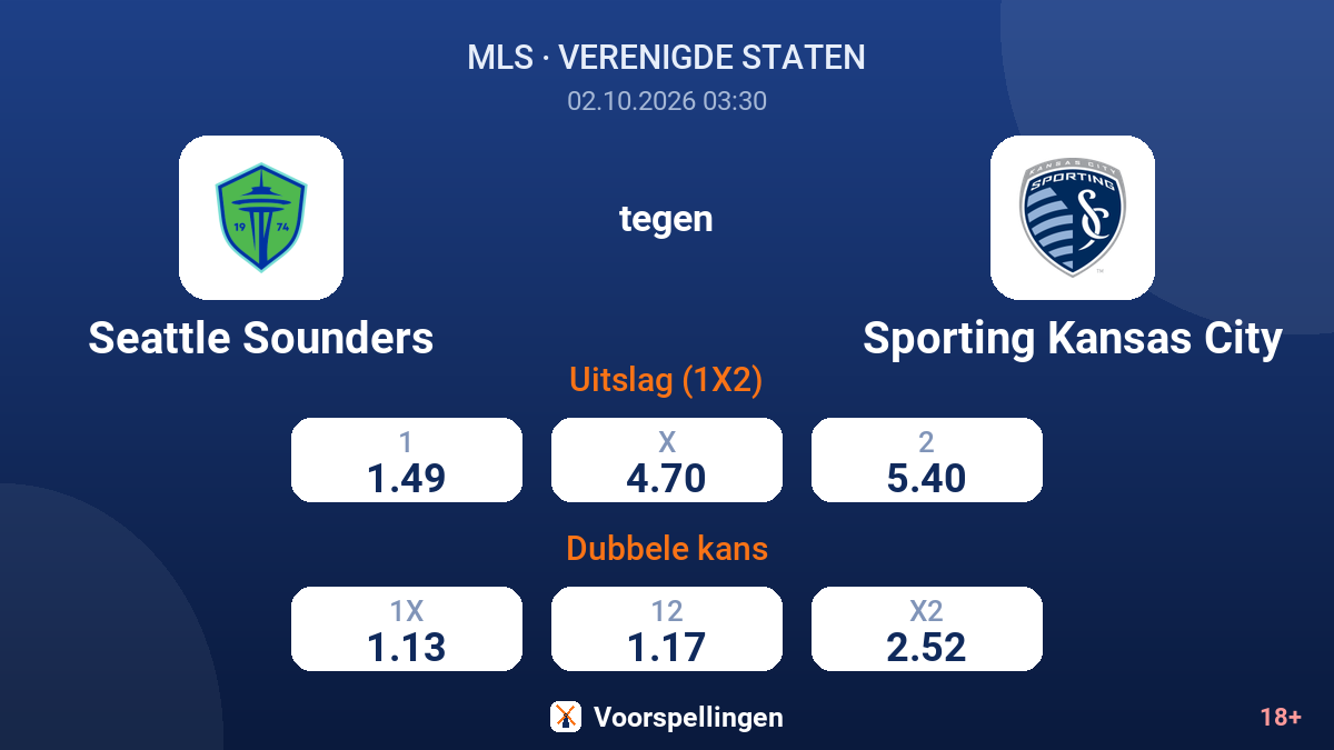 Seattle Sounders - Sporting Kansas City — quoteringen