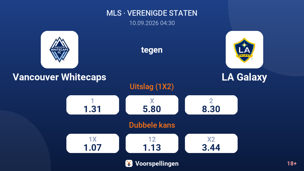 Vancouver Whitecaps - LA Galaxy — quoteringen