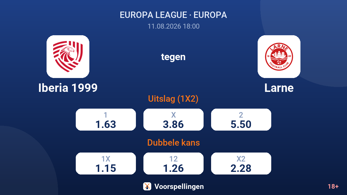 Iberia 1999 - Larne — quoteringen