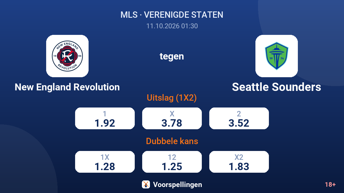 New England Revolution - Seattle Sounders — quoteringen