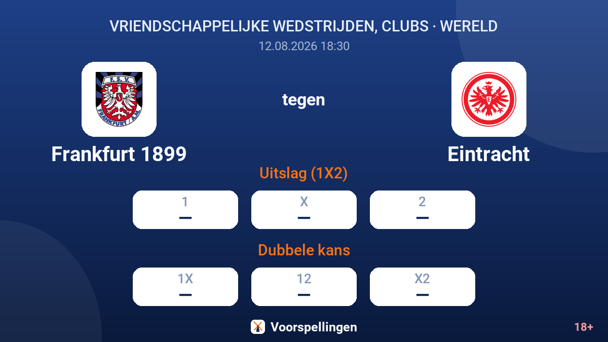 Frankfurt 1899 - Eintracht — quoteringen