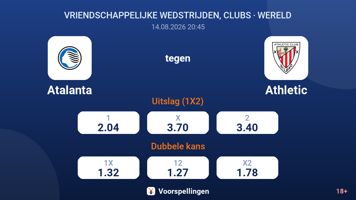 Atalanta - Athletic — quoteringen