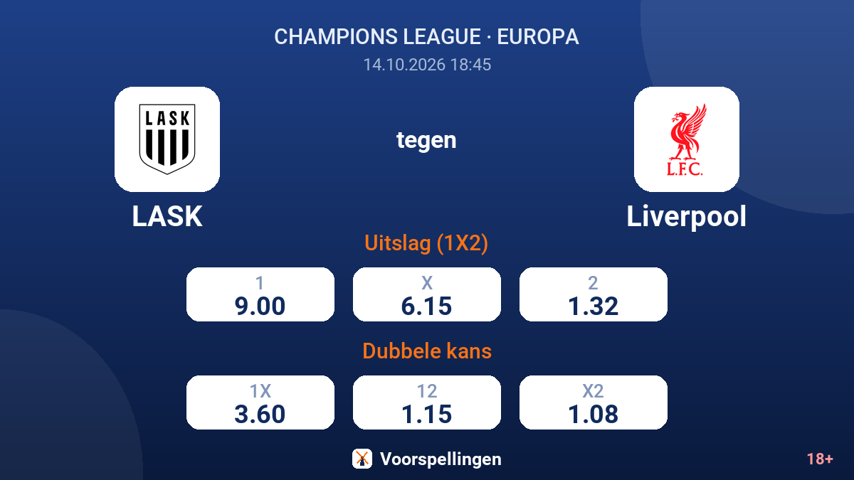 LASK - Liverpool — quoteringen
