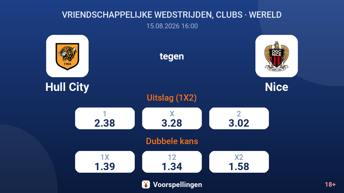 Hull City - Nice — quoteringen