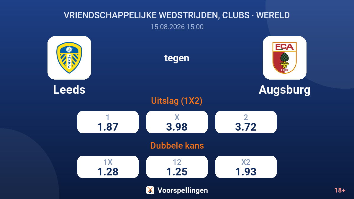 Leeds - Augsburg — quoteringen