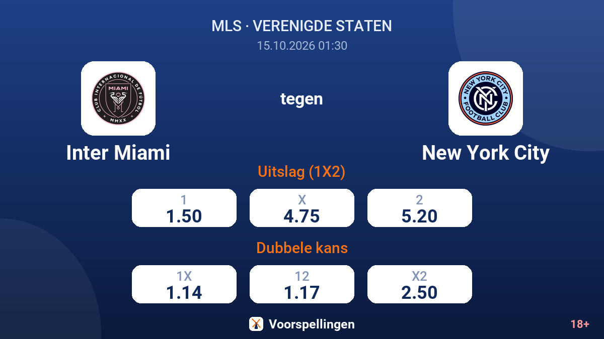 Inter Miami - New York City — quoteringen