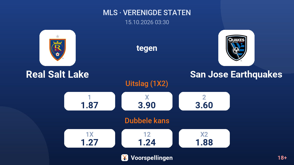 Real Salt Lake - San Jose Earthquakes — quoteringen