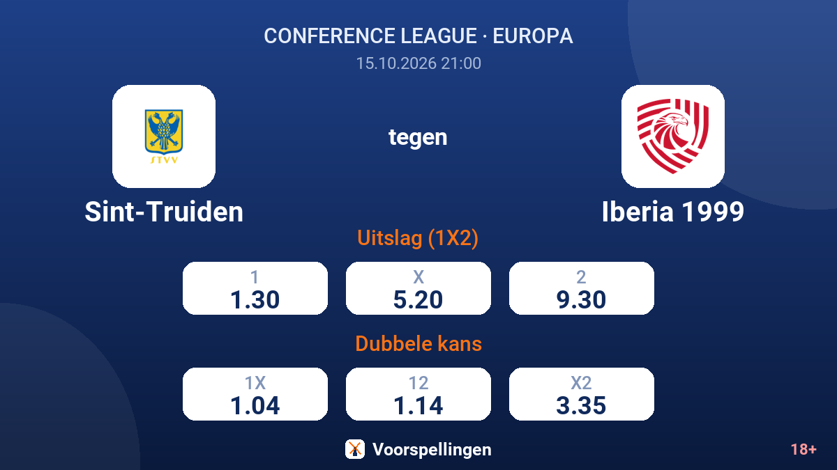 Sint-Truiden - Iberia 1999 — quoteringen