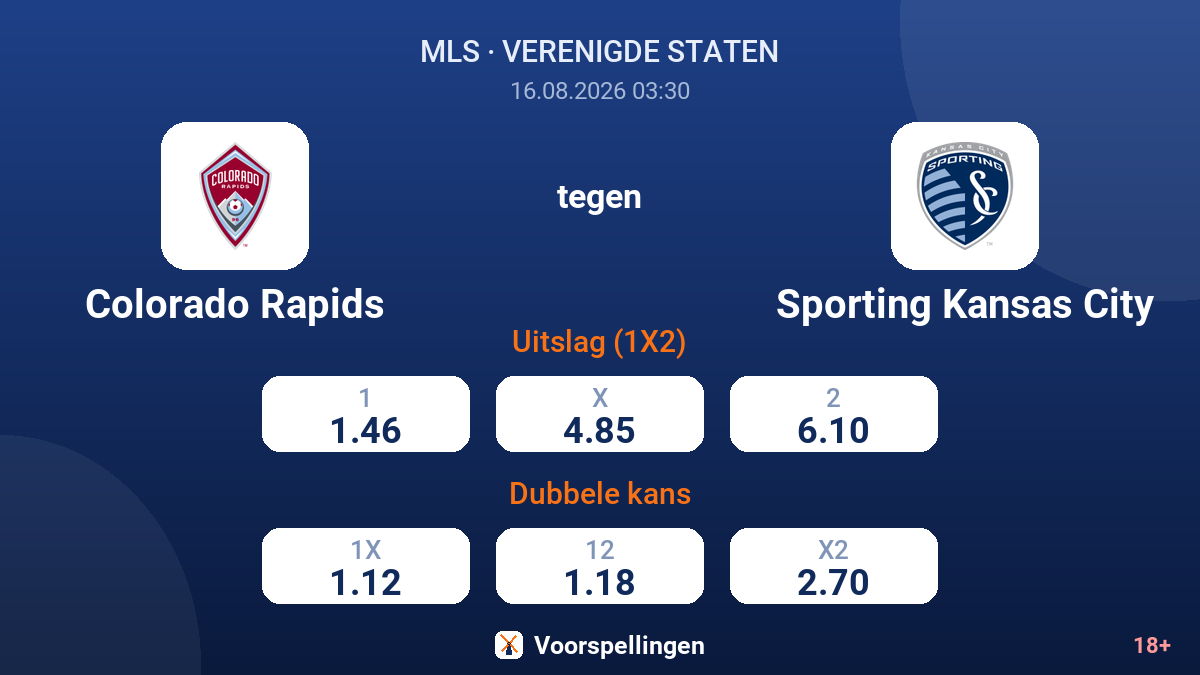 Colorado Rapids - Sporting Kansas City — quoteringen