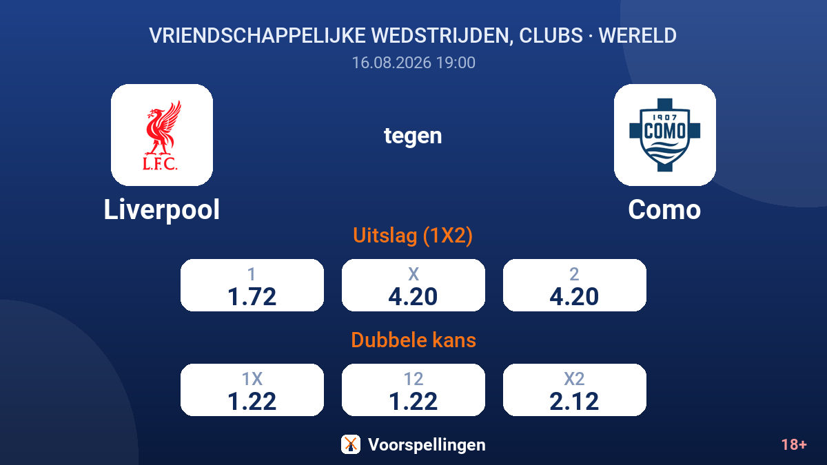 Liverpool - Como — quoteringen