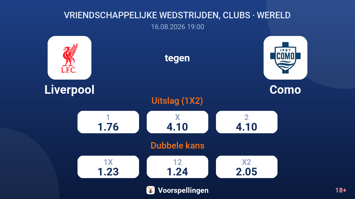 Liverpool - Como — quoteringen