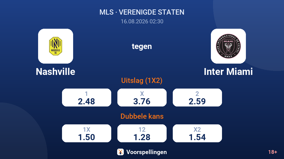 Nashville - Inter Miami — quoteringen
