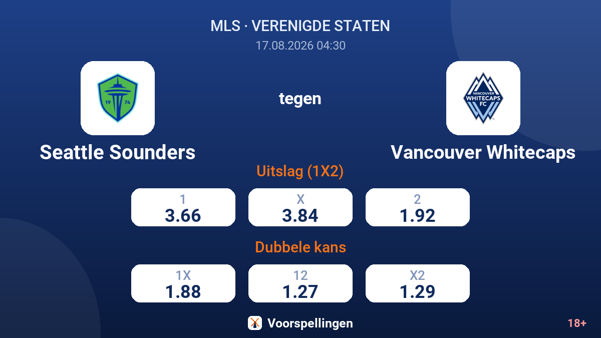 Seattle Sounders - Vancouver Whitecaps — quoteringen