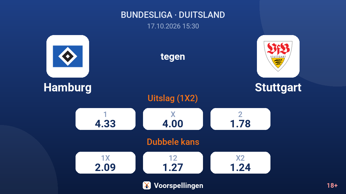Hamburg - Stuttgart — quoteringen
