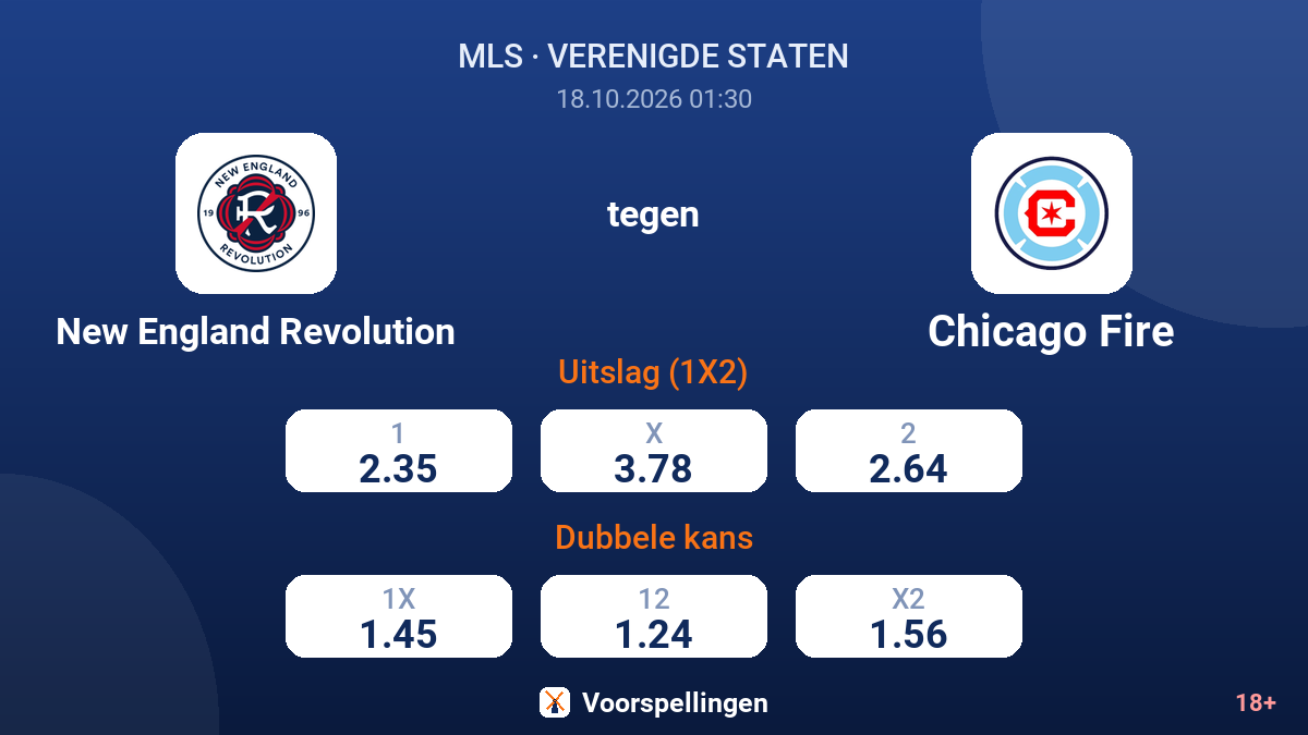 New England Revolution - Chicago Fire — quoteringen