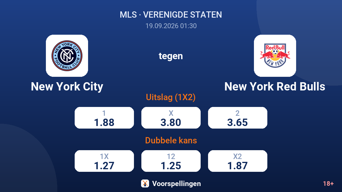 New York City - New York Red Bulls — quoteringen