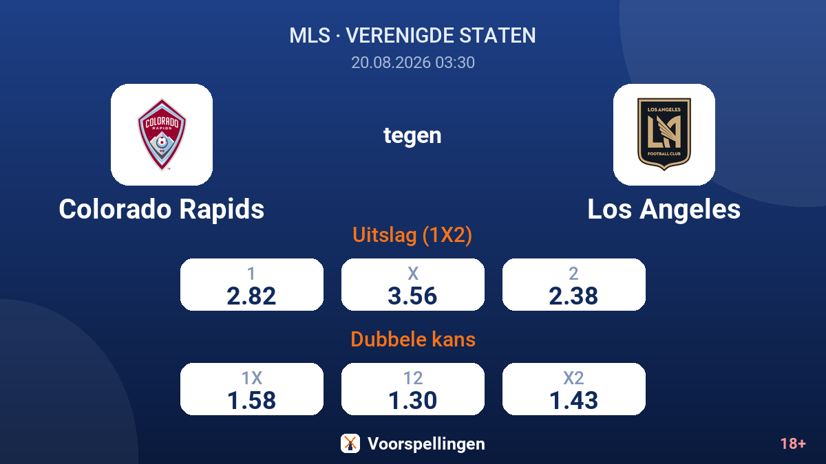 Colorado Rapids - Los Angeles — quoteringen