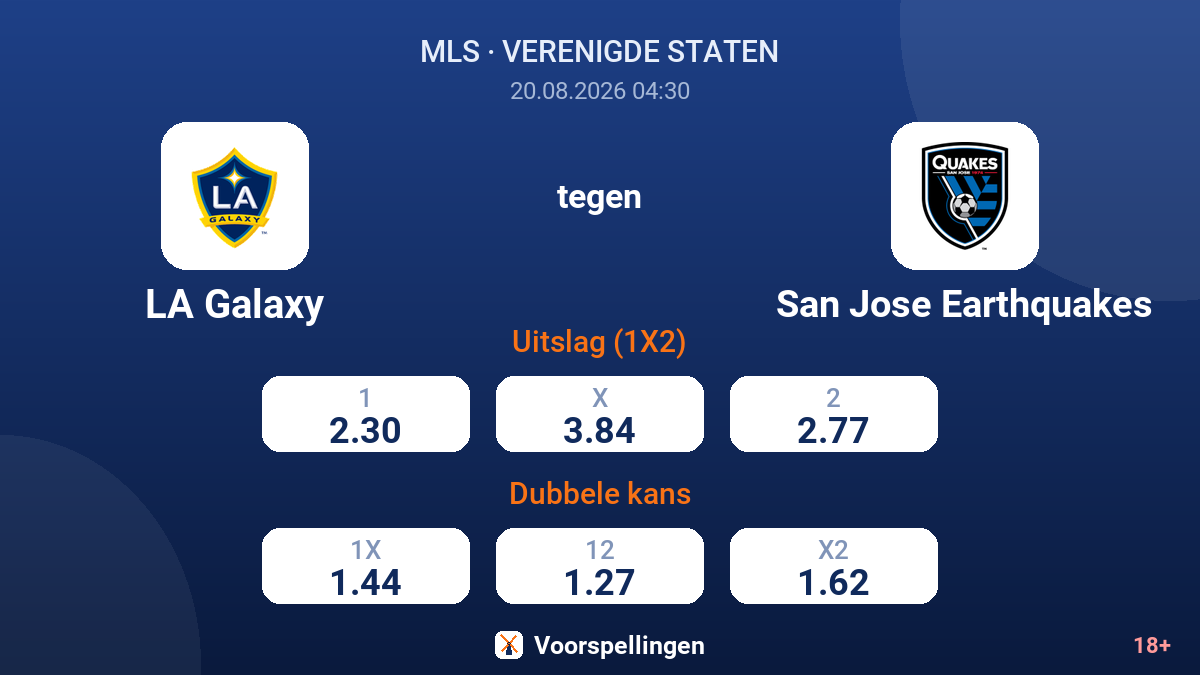 LA Galaxy - San Jose Earthquakes — quoteringen