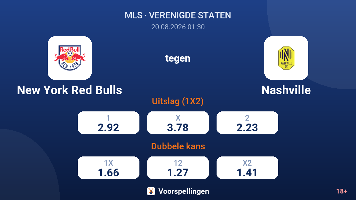 New York Red Bulls - Nashville — quoteringen