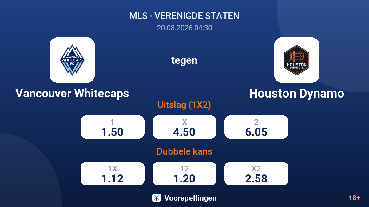 Vancouver Whitecaps - Houston Dynamo — quoteringen