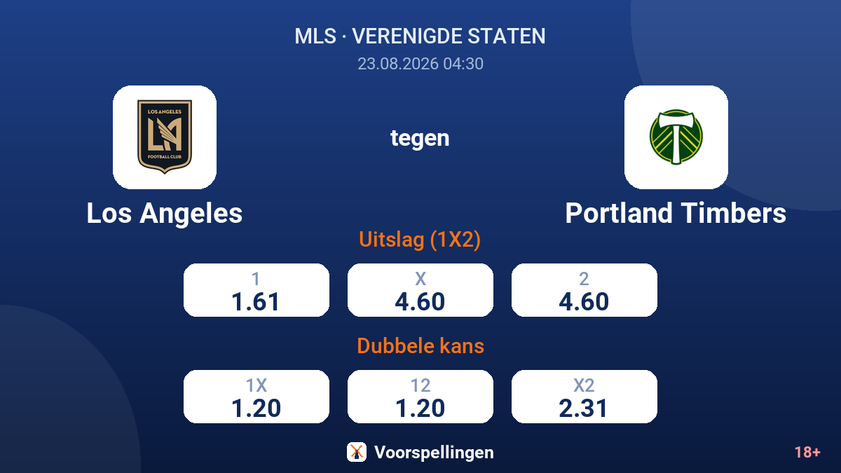 Los Angeles - Portland Timbers — quoteringen