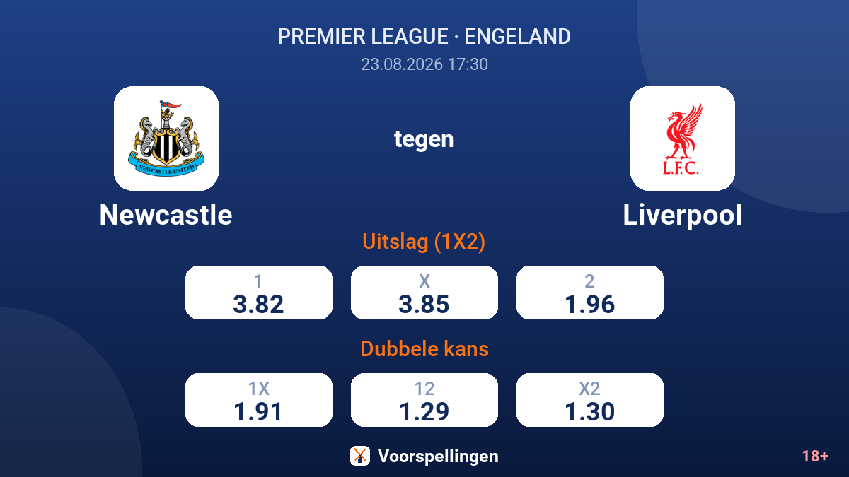 Newcastle - Liverpool — quoteringen