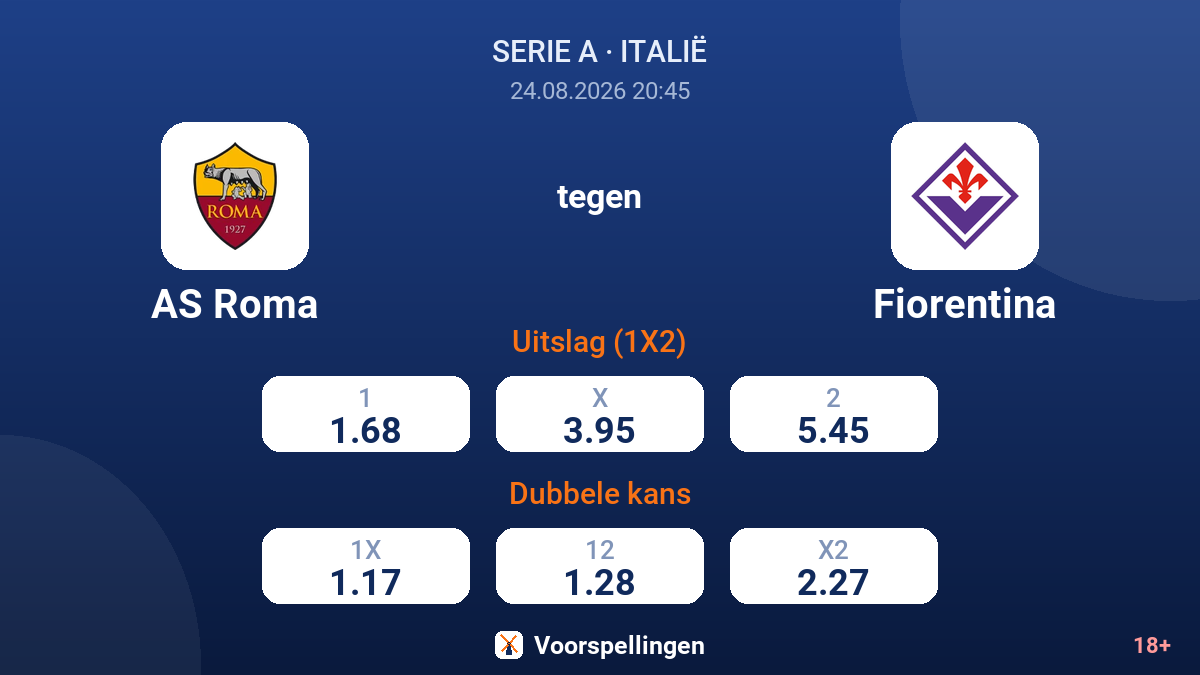 AS Roma - Fiorentina — quoteringen