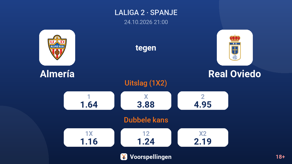 Almería - Real Oviedo — quoteringen