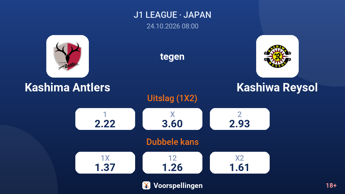 Kashima Antlers - Kashiwa Reysol — quoteringen