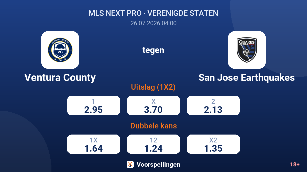 Ventura County tegen San Jose Earthquakes — quoteringen