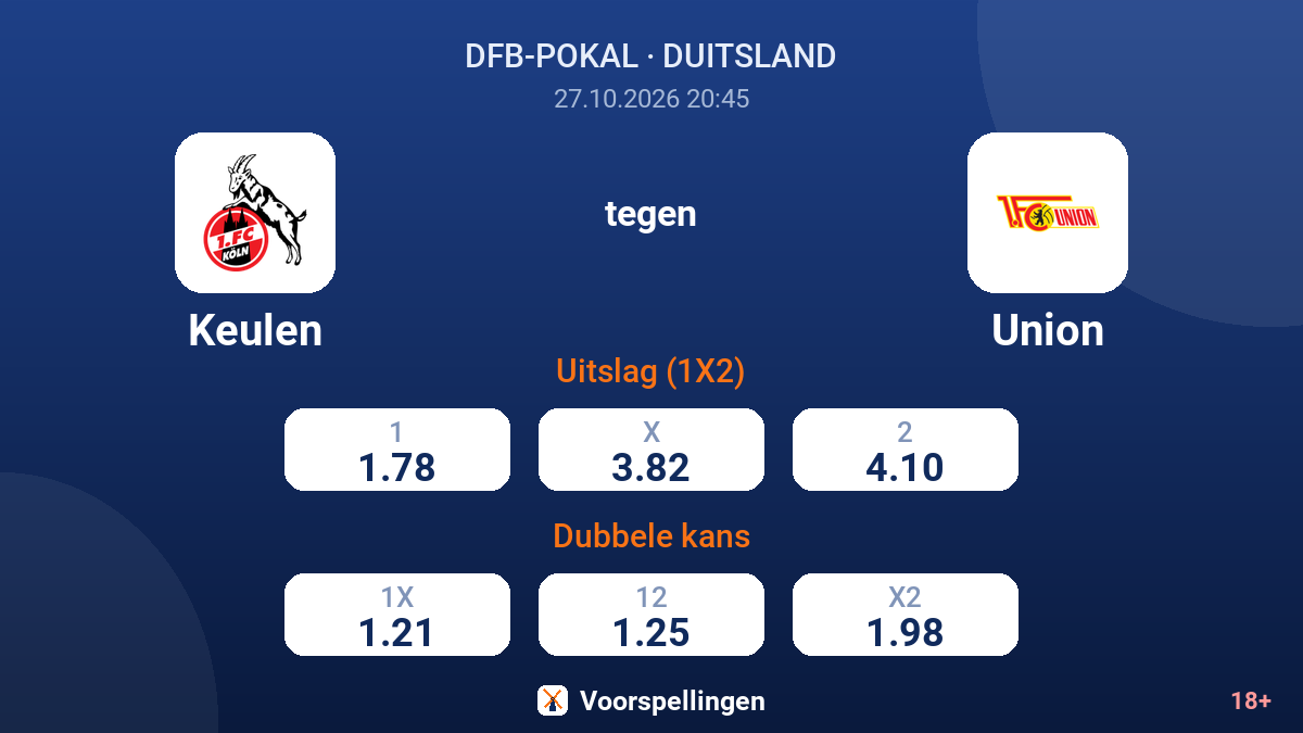 Keulen - Union — quoteringen