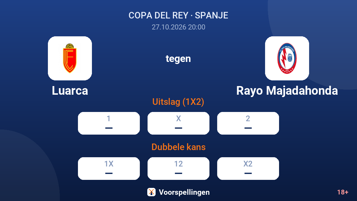 Luarca - Rayo Majadahonda — quoteringen