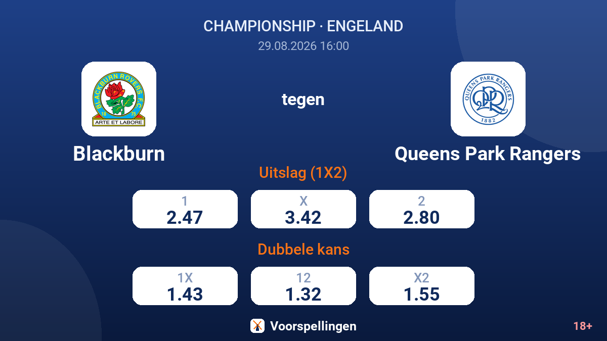 Blackburn - Queens Park Rangers — quoteringen