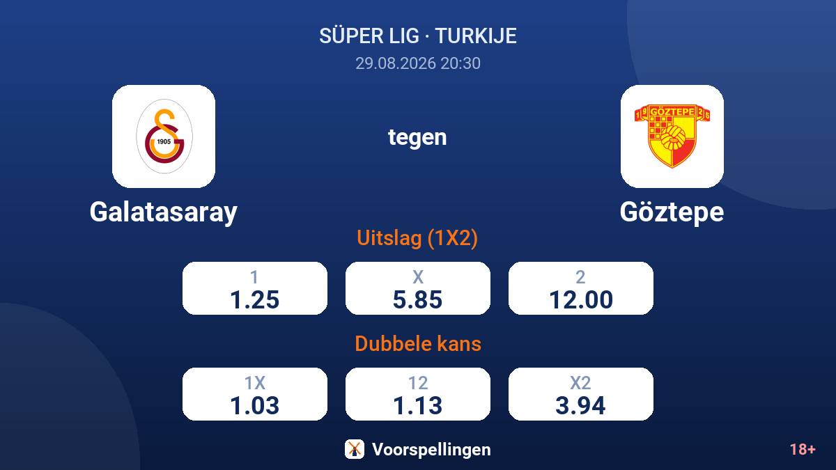 Galatasaray - Göztepe — quoteringen