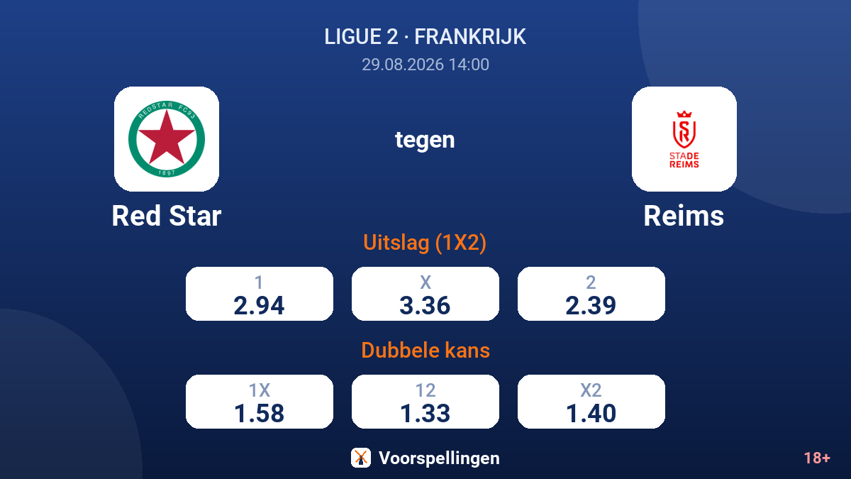 Red Star - Reims — quoteringen