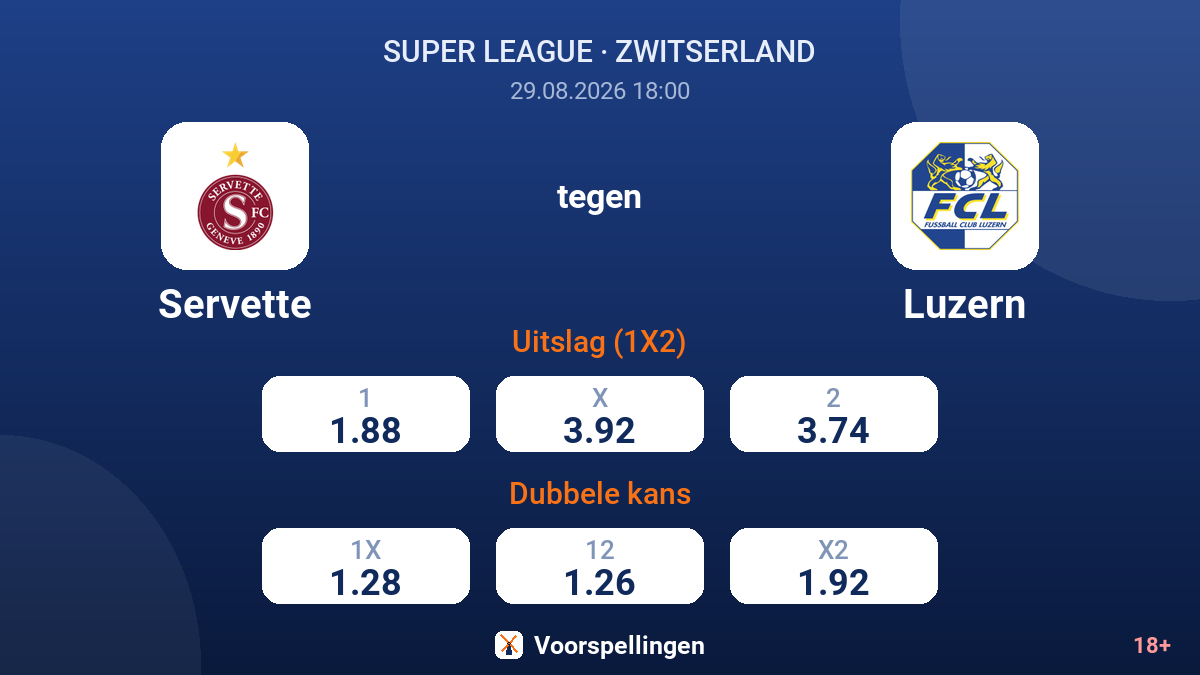 Servette - Luzern — quoteringen